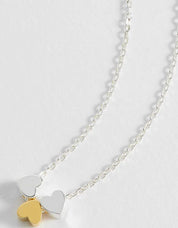 Estella Bartlett Trio Heart Necklace|Silver and Gold Plated
Packaging Message: Love