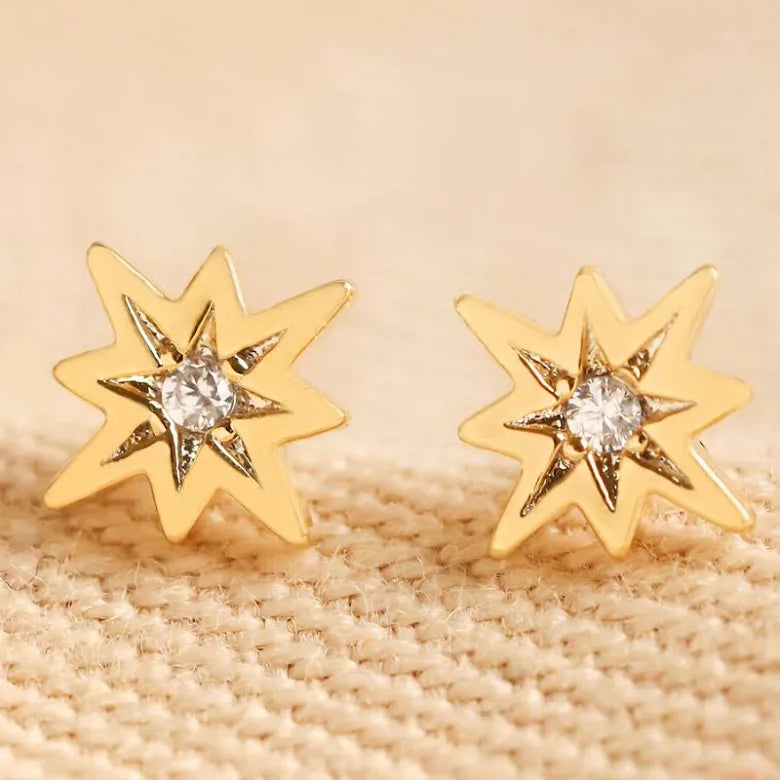 Estella Bartlett North Star CZ Stud Earrings