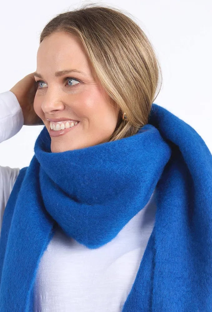 ELM COMFY SCARF - DEEP BLUE