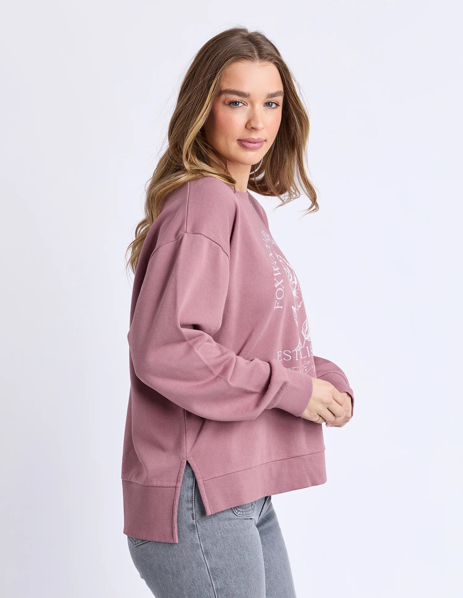 Foxwood | Established Rose Crew Dusty Rose