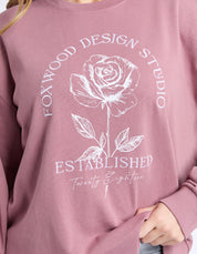 Foxwood | Established Rose Crew Dusty Rose