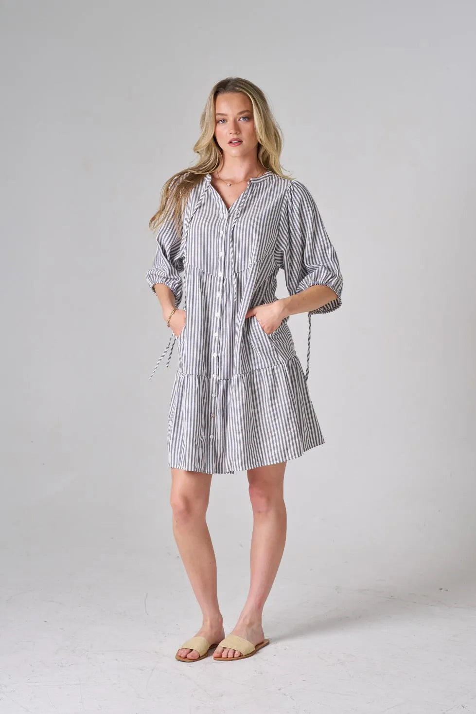 GUINEVE DRESS STRIPE