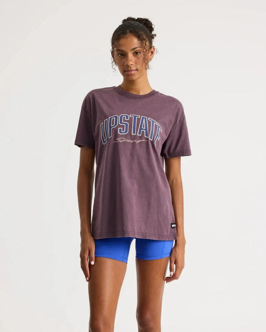 THRIVE TEE - PERFECTLY PLUM SNOW WASH