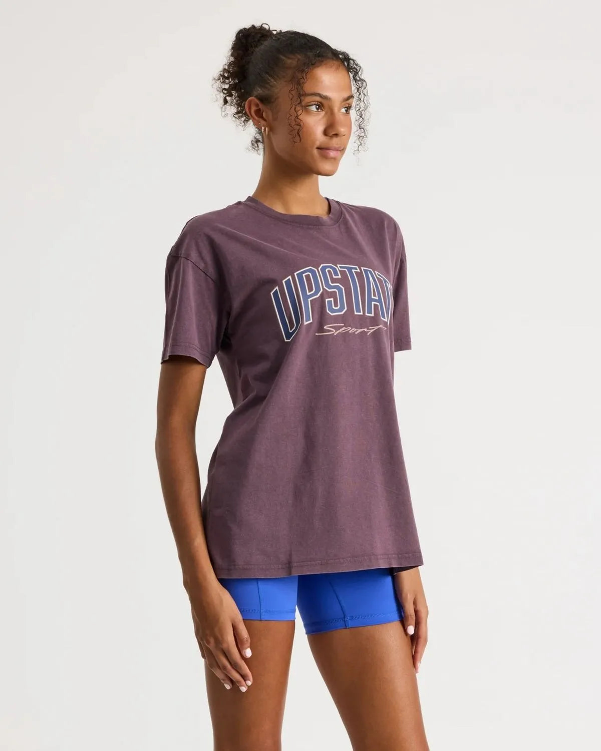 THRIVE TEE - PERFECTLY PLUM SNOW WASH