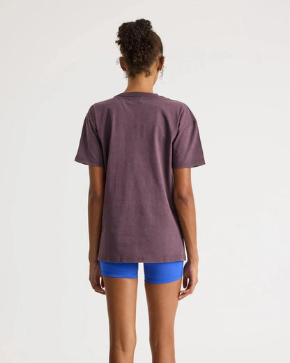 THRIVE TEE - PERFECTLY PLUM SNOW WASH