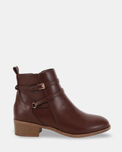 Novo Shoes | Digby milk chocolate ankle boots