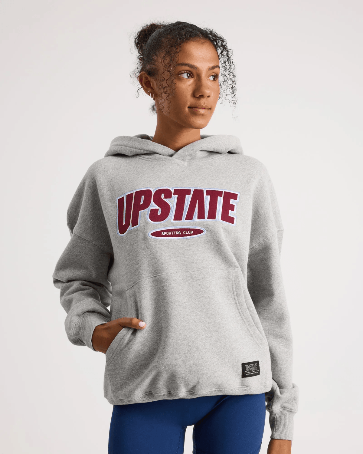 PLAYER HOODIE - GREY MARLE VARSITY