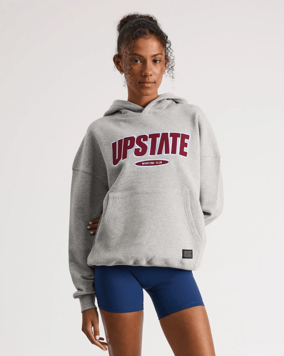 PLAYER HOODIE - GREY MARLE VARSITY