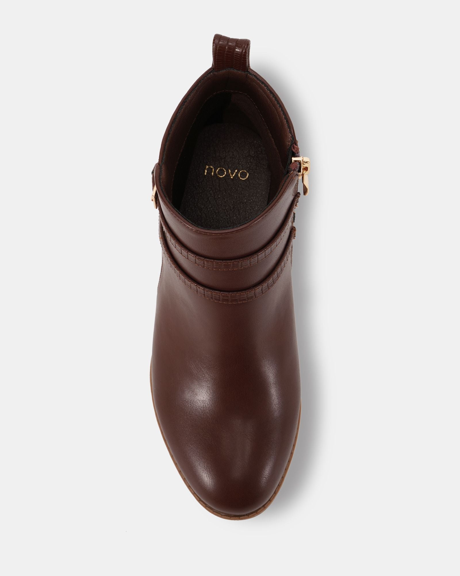Novo Shoes | Digby milk chocolate ankle boots