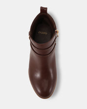 Novo Shoes | Digby milk chocolate ankle boots