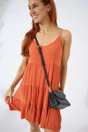 Vegan leather Malibu crossbody bag