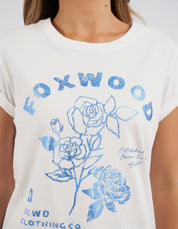 Rosette Tee Vintage White