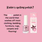 No Nasties Kids Nail polish- bright pink