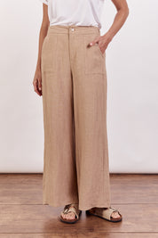 Little Lies |Jude Linen Pants - Taupe