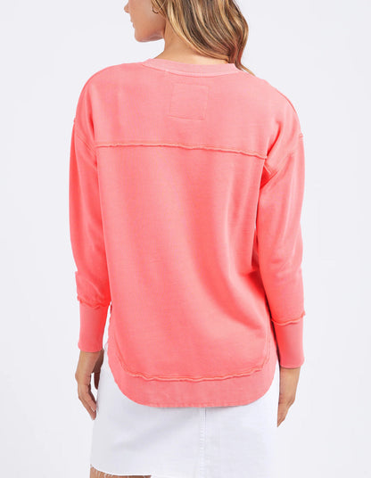 Foxwood Simplified crew- neon pink