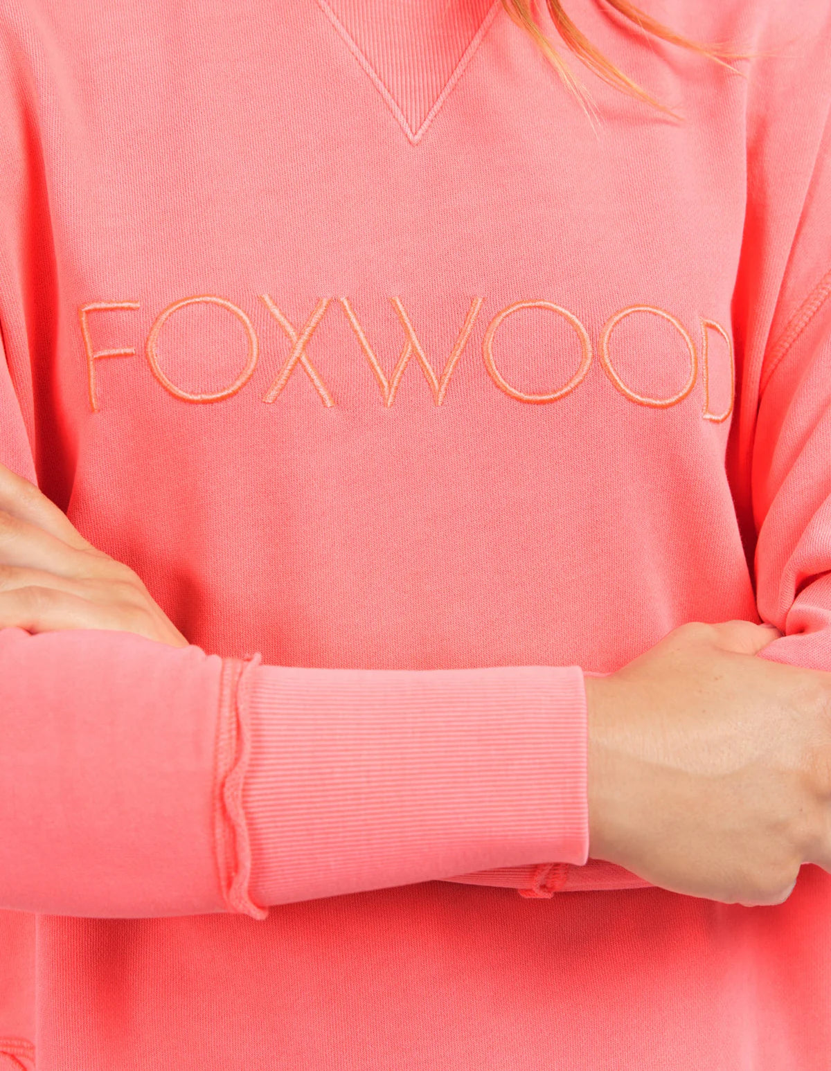 Foxwood Simplified crew- neon pink