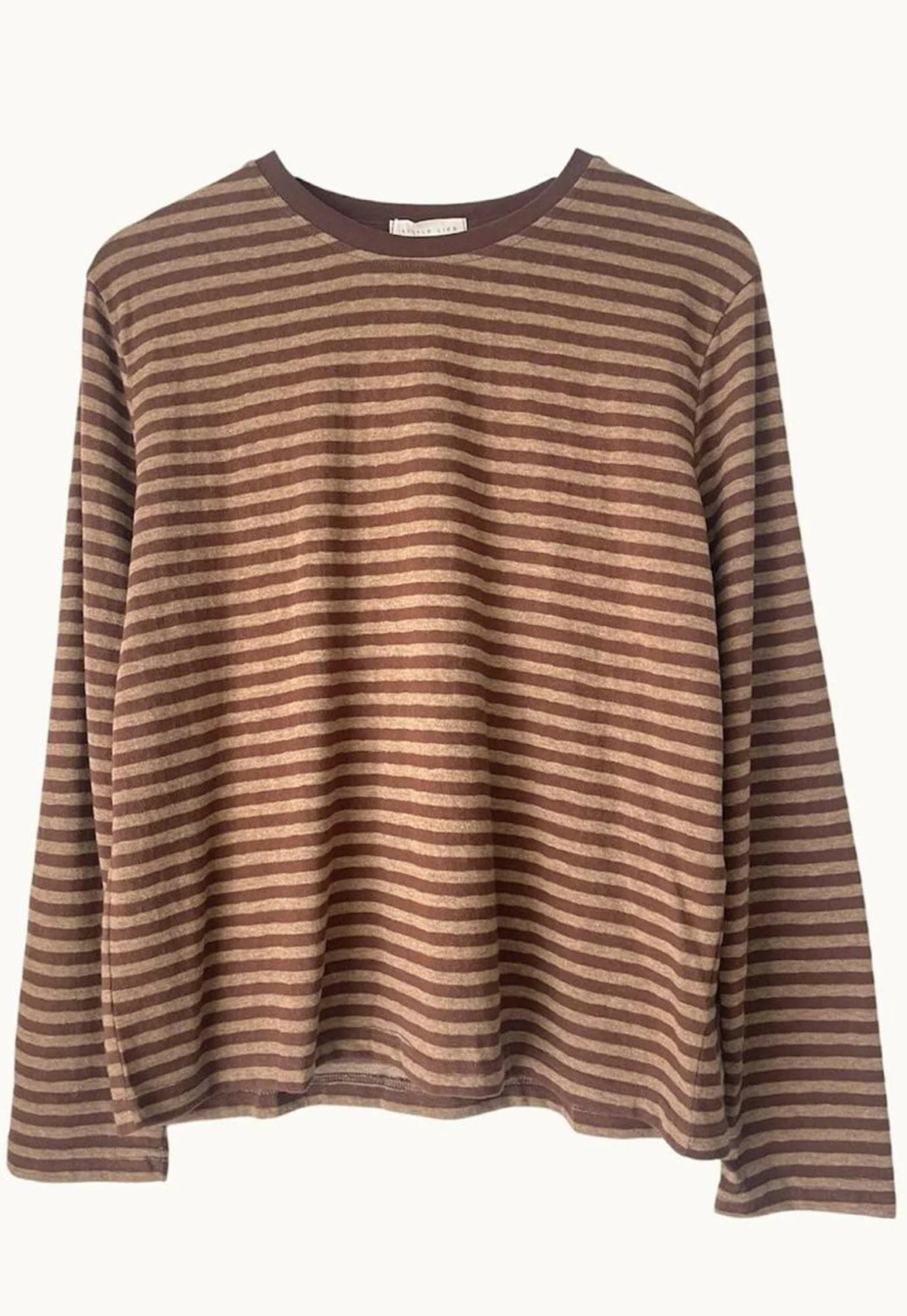 LITTLE LIES Athena Stripe Long Sleeve - Brown