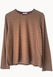 LITTLE LIES Athena Stripe Long Sleeve - Brown