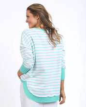 Simplified Crew Stripe Neon Mint