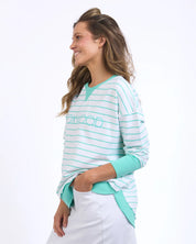 Simplified Crew Stripe Neon Mint