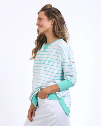 Simplified Crew Stripe Neon Mint