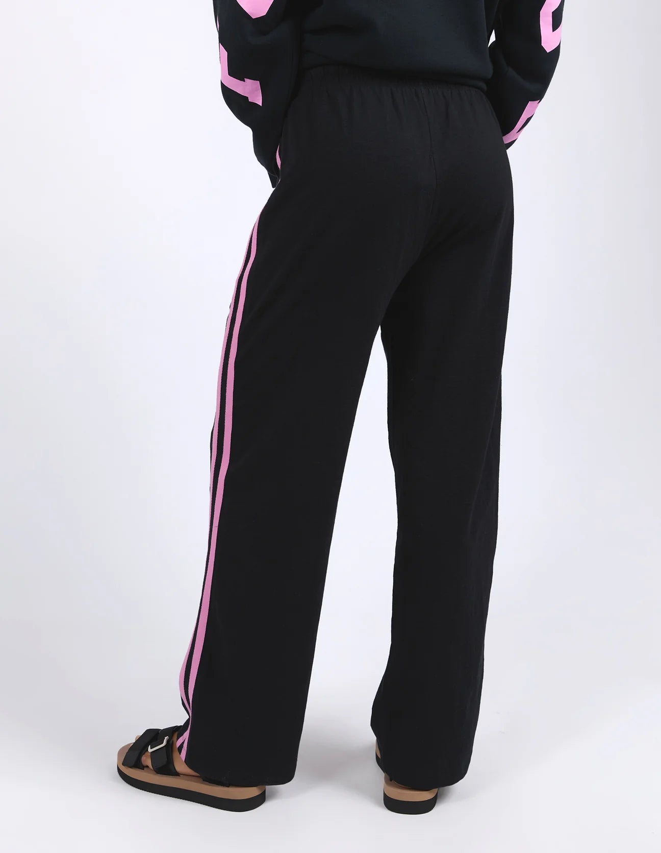 Power Pant Black With Neon Pink