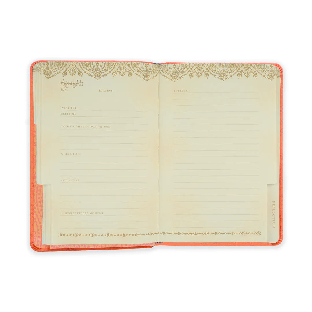 Peach travel journal