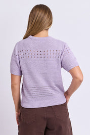 Foxwood | Sable Knit Top Pastel Lilac