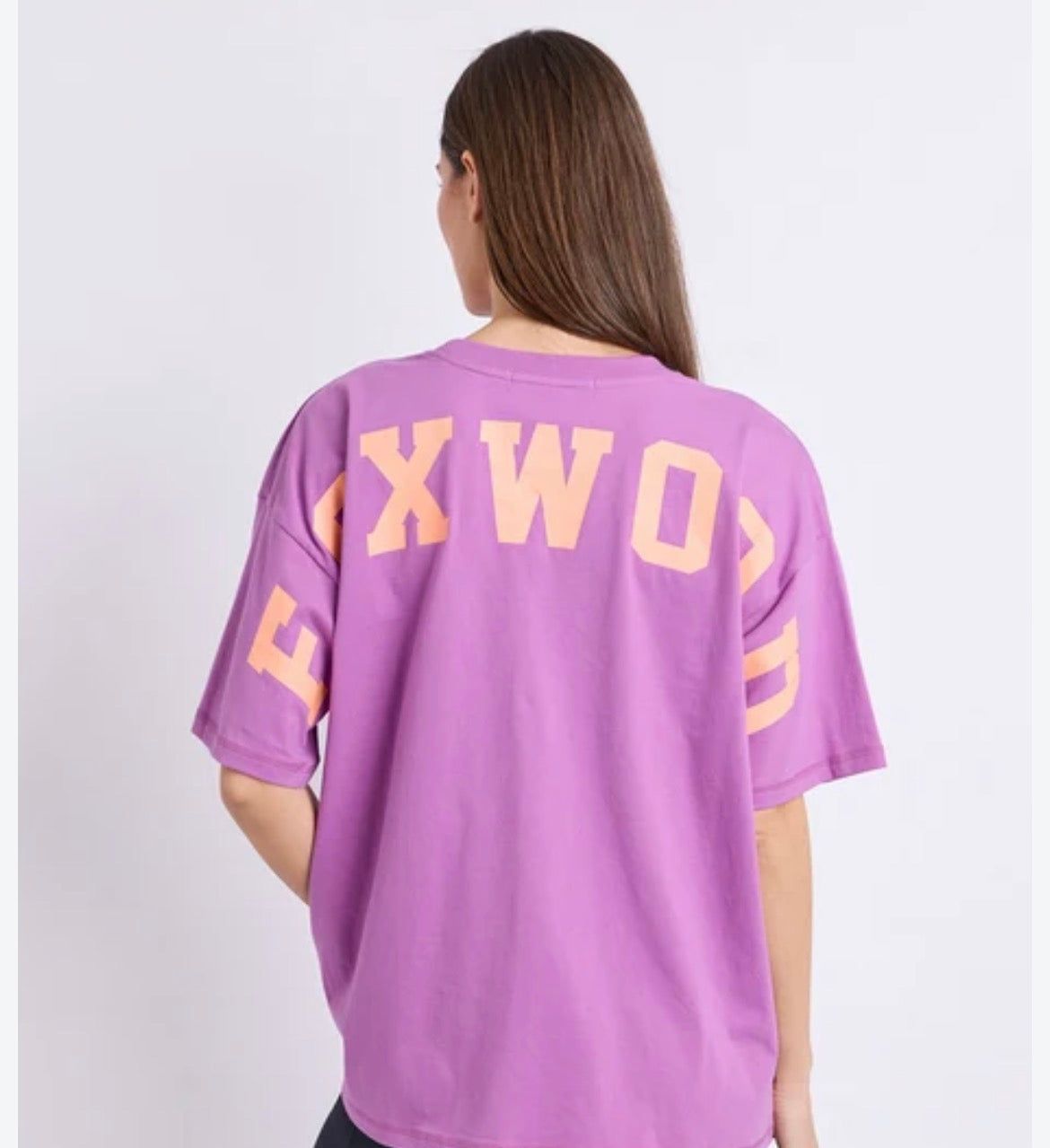 Foxwood | Interval Tee Purple With Orange