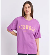 Foxwood | Interval Tee Purple With Orange