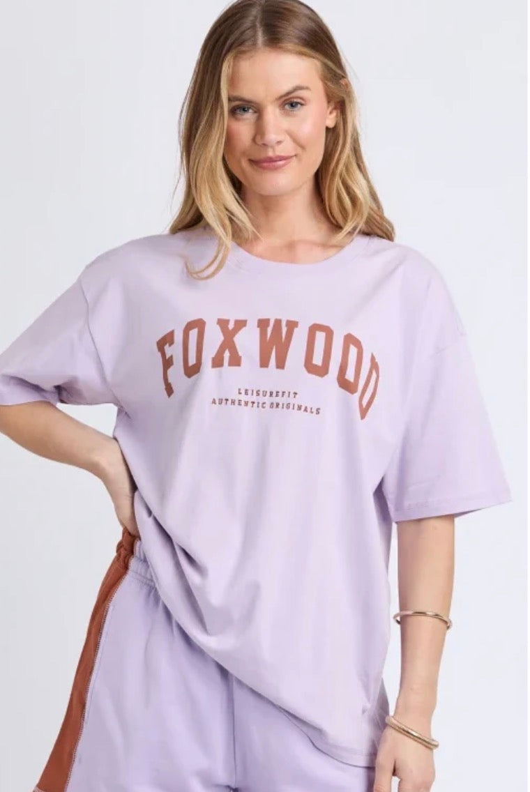 Foxwood | Interval tee lavendar/ clay