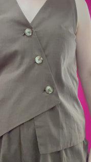 By Frankie|Choc vest set