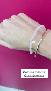 Palas Jewellery | Rose quartz 'love' healing gem bracelet